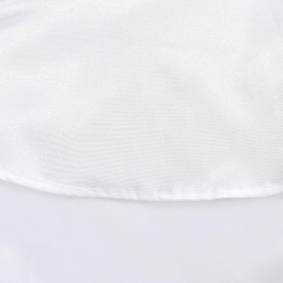 🆕Girls Burgundy Flower Lace Top White Chiffon Sleeveless Gradient Skirt Dress - Picture 5 of 6